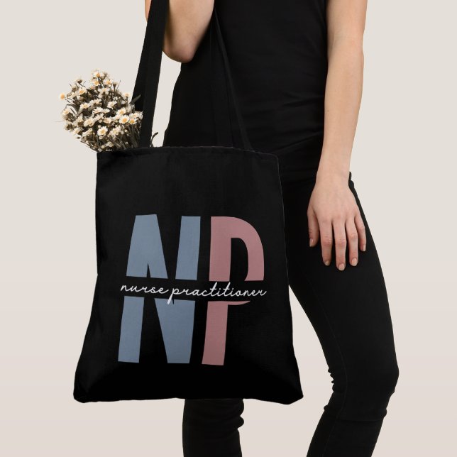 Tote Bag Infirmière Praticien NP cadeaux d'appréciation (De près)