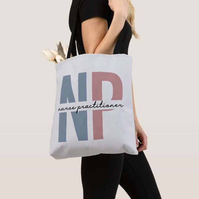 Tote Bag Infirmière Praticien NP cadeaux d'appréciation (De près)