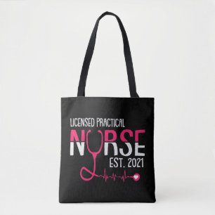 Tote Bag Infirmière pratique autorisée Est LPN Étudiante di