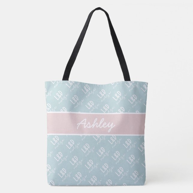Tote Bag Infirmière professionnelle et de prestation person (Dos)