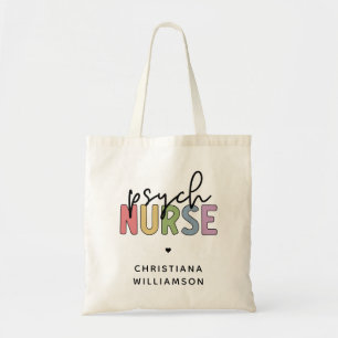 Tote Bag Infirmière psychique de nom personnalisé Infirmi
