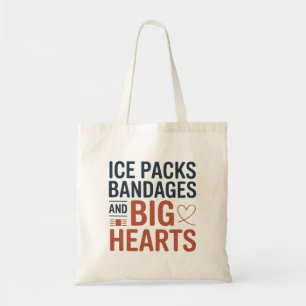 Tote Bag Infirmière scolaire Packs de glace et bandages et