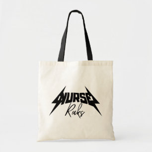 Tote Bag Infirmières Rocks Style Rétro minimaliste