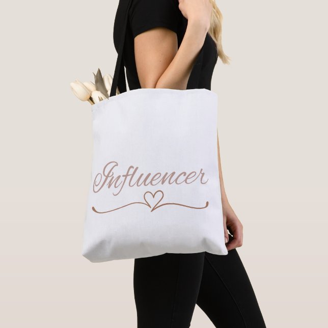 Tote Bag Influencer Script, Fun Birthday Gift for Her  (De près)