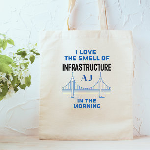 Tote Bag Ingénieur de pont de génie civil amusant
