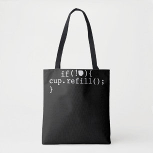 Tote Bag Ingénieur logiciel de codage intelligent de rempli