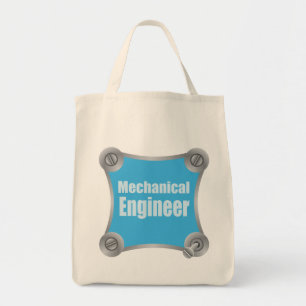Tote Bag Ingénieur mécanique bleu