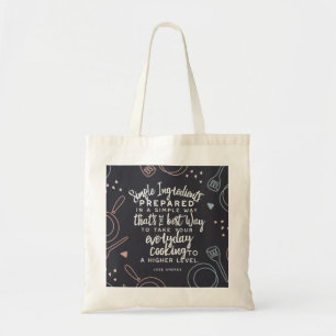 Tote Bag Ingrédients simples et devis de cuisines quotidien