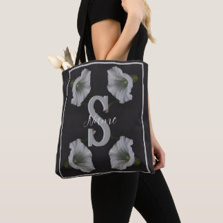 Tote Bag Initiale de monogramme personnalisé Nom Morning Gl