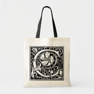 Tote Bag Initiale décorative "C" de lettre