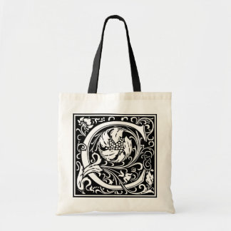 Tote Bag Initiale décorative "C" de lettre