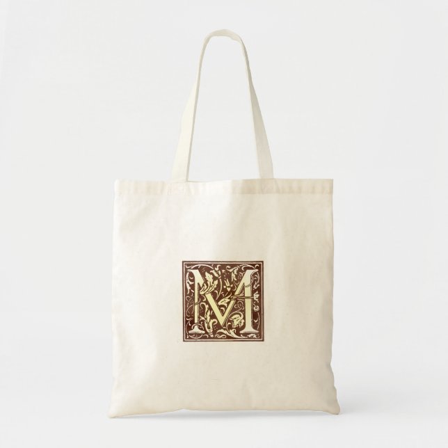 Tote Bag Initiale vintage M (Devant)