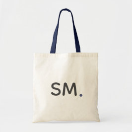Tote Bag Initiales en gras modernes | Monogramme simple ble