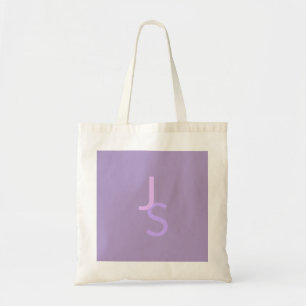 Tote Bag Initiales monogrammes à chevauchement moderne   Po