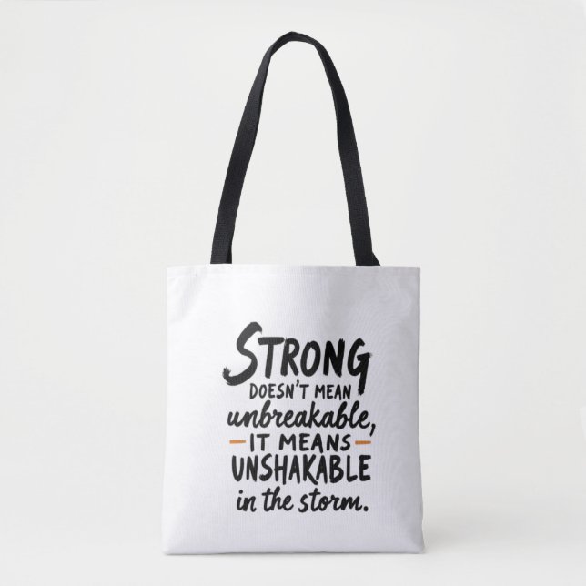 Tote Bag Insecable dans la tempête (Devant)
