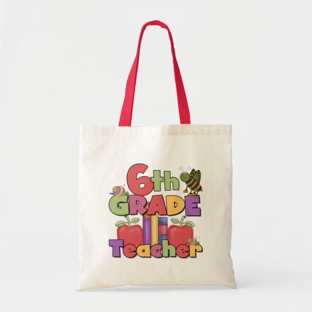 Tote Bag Insectes et 6ème professeur de catégorie de pommes (Devant)