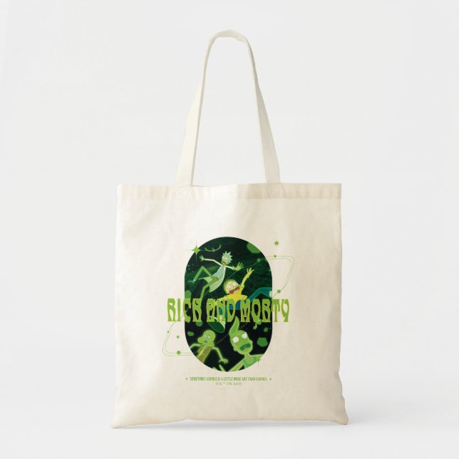 Tote Bag Insigne de devis de décrochage de Rick et Morty (Devant)