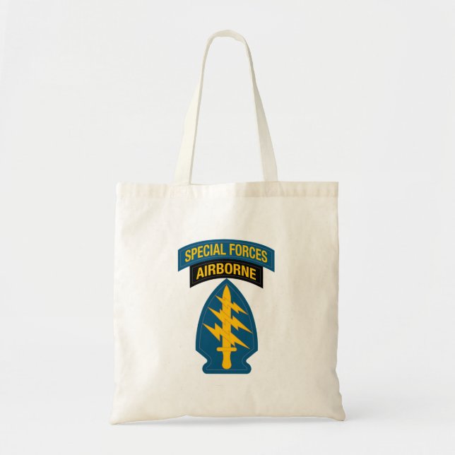 Tote Bag Insigne des forces spéciales - Onglet aéroporté (Devant)