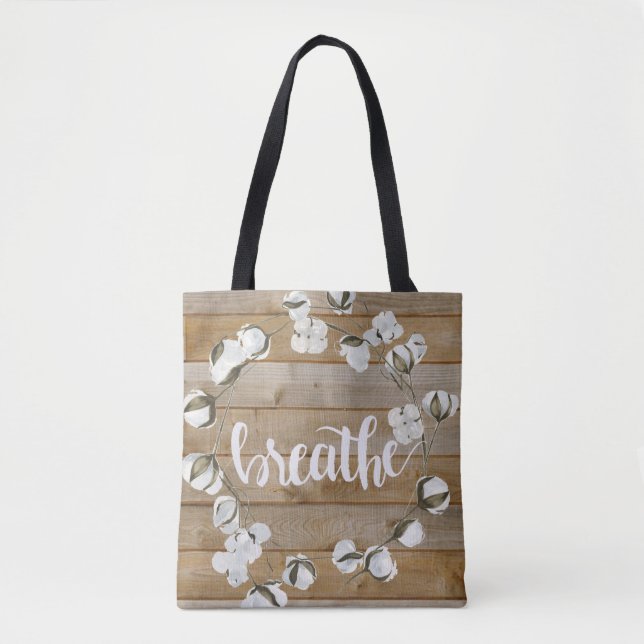 Tote Bag Inspiration agricole - Respirer (Devant)