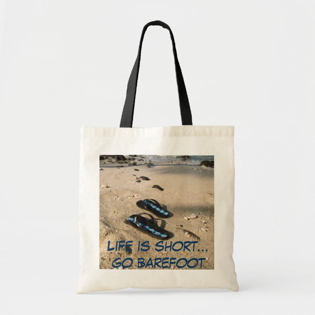 Tote Bag Inspiration aux pieds nus de plage (Devant)