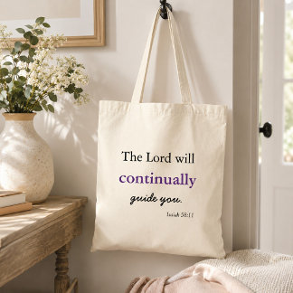 Tote Bag inspiration chrétienne le Seigneur vous guidera