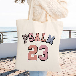 Tote Bag Inspirationnel basé sur la foi Psalm 23