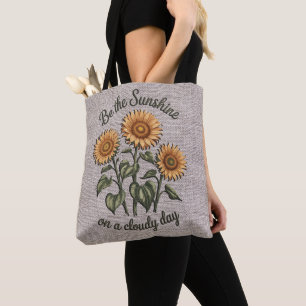 Tote Bag Inspirationnel Soit La Citation/Sublimation Sunshi