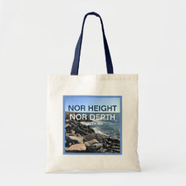 Tote Bag Inspirationnelle Bible Verse Waves of the Sea Blue