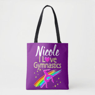 TOTE BAG INSPIRER I LOVE GYMNASTICS DESIGN
