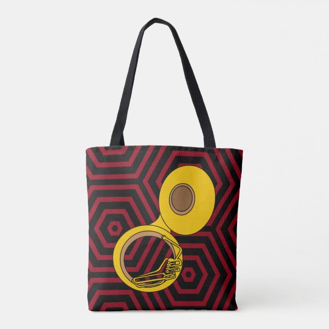 Tote Bag Instrument de musique Tuba (Dos)