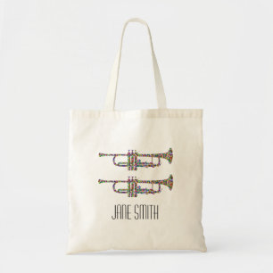 Tote Bag instrument musical de trompette funky