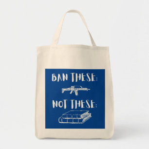 Tote Bag Interdire Les Fusils D'Assaut Et Non Les Livres