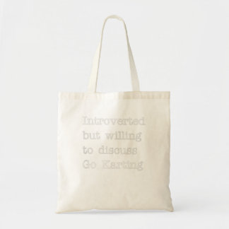 Tote Bag Introverted, mais prêt à discuter Go K
