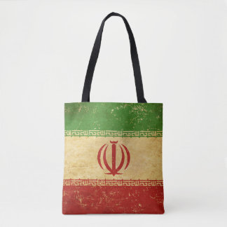 Tote Bag Iran - Drapeau Vintage