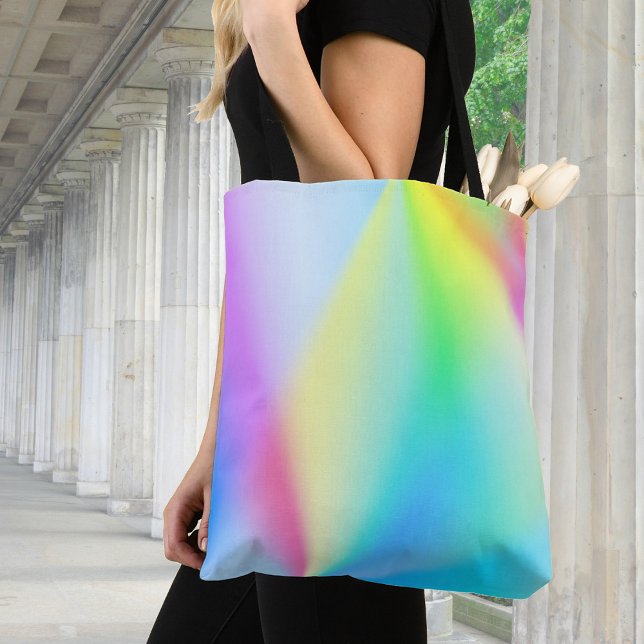 Tote Bag Iridescente, poutres arc-en-ciel - romantique (Créateur téléchargé)