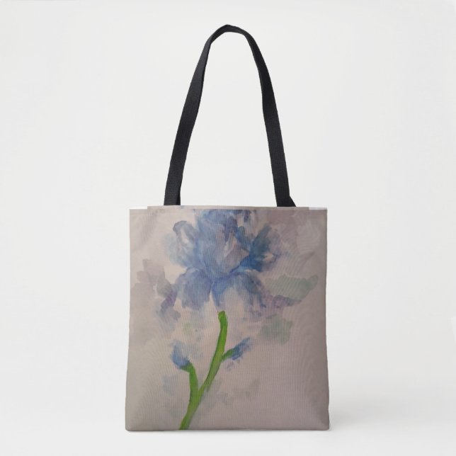 Tote Bag Iris bleu (Devant)