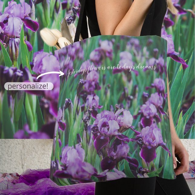 Tote Bag Iris pourpres (Créateur téléchargé)