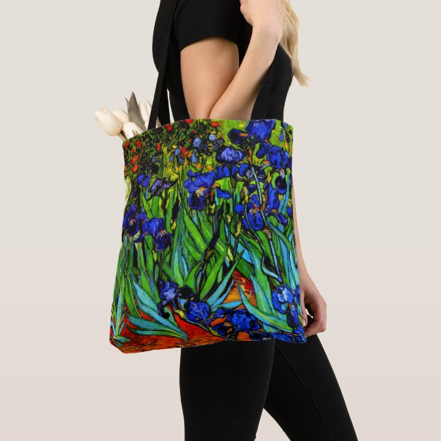 Tote Bag Irises, célèbre oeuvre de Van Gogh, (De près)