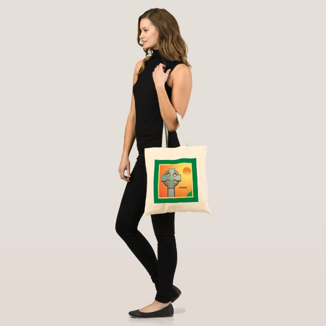 Tote Bag Irish Blessings Cross Personnalisé (Devant (modèle))