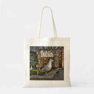 Tote Bag Irlande de Dublin Bird sur mur de briques