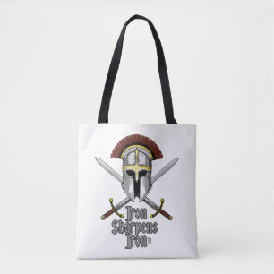 Tote Bag Iron Sharpens Fer Essentiel Inspiration chrétienne