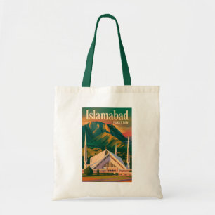 Tote Bag Islamabad Pakistan Mosquée Faisal Illustration