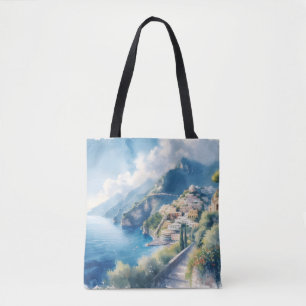 Tote Bag Italie Positano Romantique Voyage Anniversaire Cad