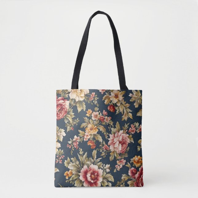 Tote Bag Italien Exquis Beau Modèle Floral (Devant)