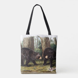 Tote Bag J.W. Audubon - Ours Noir Ursus Americanus