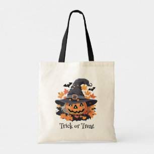 Tote Bag Jack-o-lanterne en sorcière Casquette Halloween