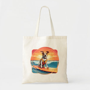 Tote Bag Jack Russel Terrier Chien de surf