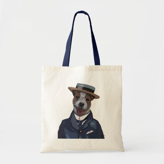 Tote Bag Jack Russell dans le Bateau 2 (Devant)