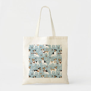 Tote Bag Jack Russell Terrier Patrouilles et os