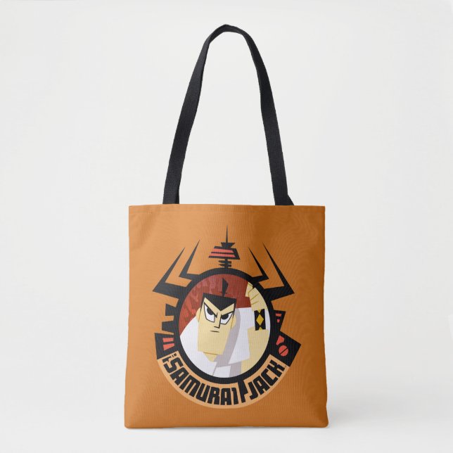 Tote Bag Jack Samurai Dans Le Cadre Futuriste Aku (Devant)